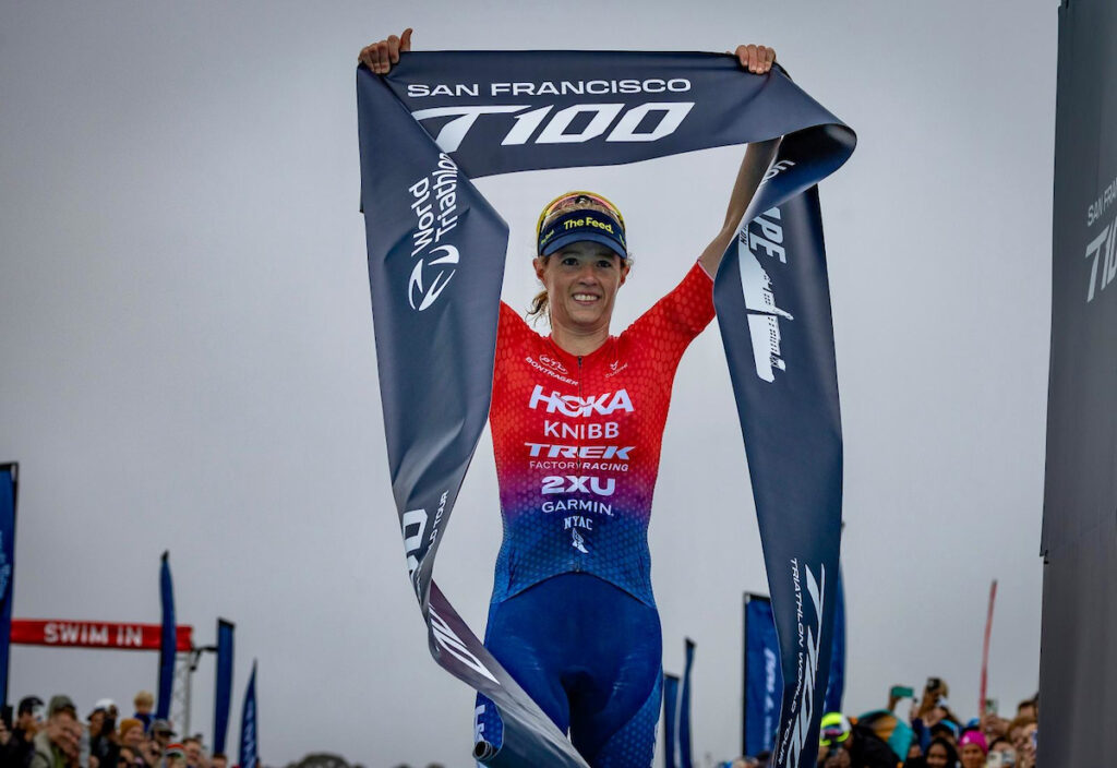 Taylor Knibb wins San Francisco T100 Triathlon